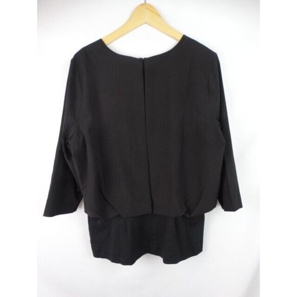 CAbi Women's Top Size Large Black Indulgence 3/4 Sleeve Blouse Top Style 5205 - Picture 8 of 10